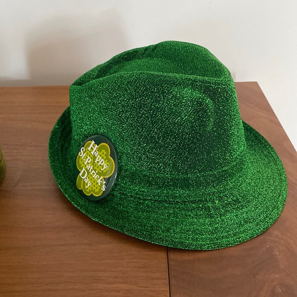 St Patricks Day Clover Fedora Hat 